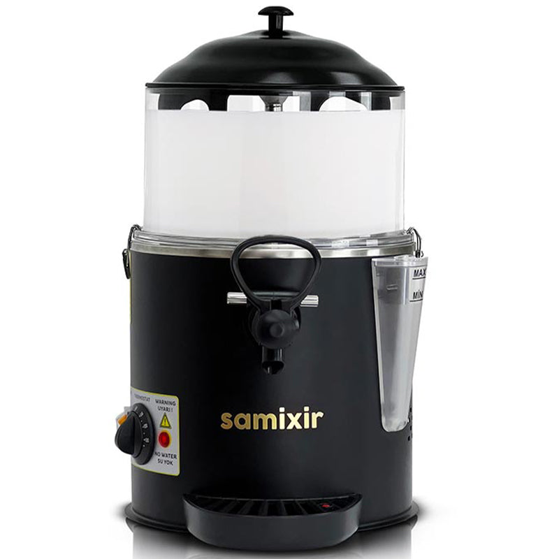 Samixir SC05 Panoramik Sıcak Çikolata ve Sahlep Makinesi, 5 Lt, Karıştırıcılı, Siyah