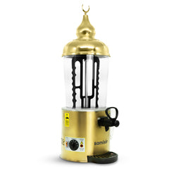Samixir SC10 Panoramik Sıcak Çikolata ve Sahlep Makinesi, 10 Lt, Karıştırıcılı, Gold