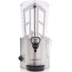 Samixir SC10 Panoramik Sıcak Çikolata ve Salep Makinesi, 10 Lt, Karıştırıcılı, Inox
