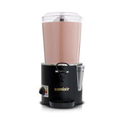 Samixir SC10 Panoramik Sıcak Çikolata ve Salep Makinesi, 10 Lt, Karıştırıcılı, Siyah