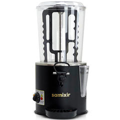 Samixir SC10 Panoramik Sıcak Çikolata ve Salep Makinesi, 10 Lt, Karıştırıcılı, Siyah