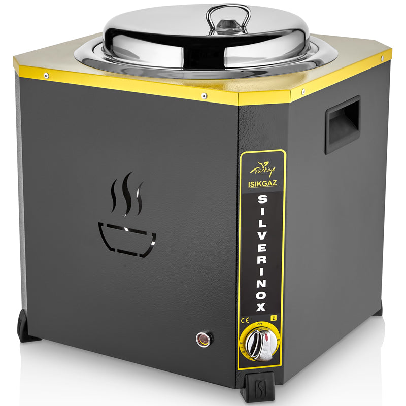 Silver Jumbo Çorba Kazanı, 9 Litre, Siyah