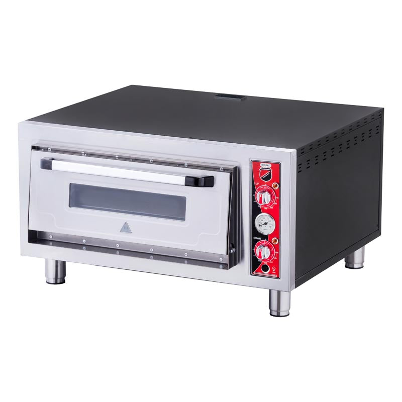 Silver Tek Katlı Elektrikli Pizza Fırını, 4 Pizza Kapasiteli, 62x62 cm
