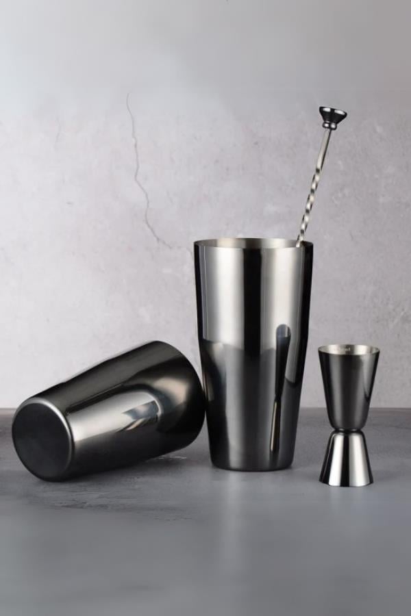 Vosco 3 Parça Avantajlı Kokteyl Set Boston Shaker (750ml) Stok Kodu (VSC-300B)