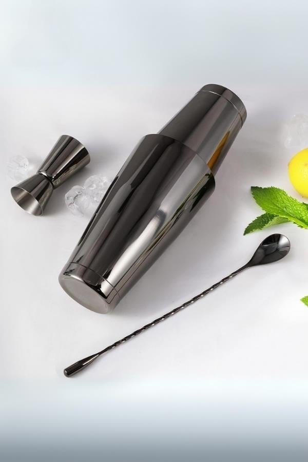 Vosco 3 Parça Avantajlı Kokteyl Set Boston Shaker (750ml) Stok Kodu (VSC-300B)