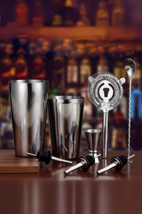 Vosco 7 Parça Avantajlı Kokteyl Set Boston Shaker (750ml) Stok Kodu (VSC-700B)