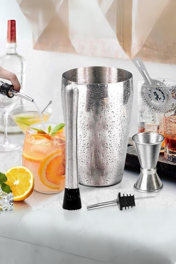 Vosco 7 Parça Avantajlı Kokteyl Set Boston Shaker (750ml) Stok Kodu (VSC-700B)
