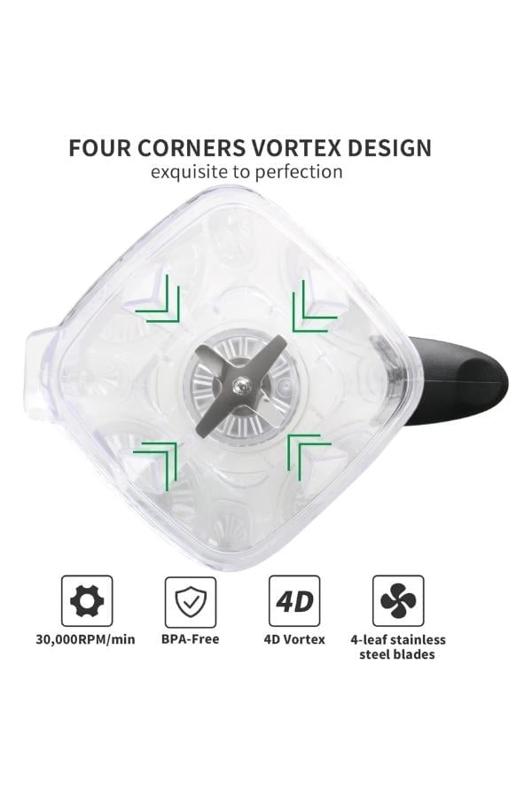 Vosco Bar Blender Manuel 2 Lt Buz Kırıcılı 2000W Mavi Stok Kodu (VHS-206M)