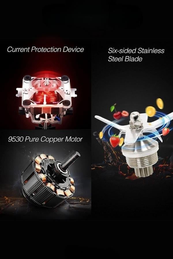 Vosco Bar Blender Pro Dijital 2 Lt Buz Kırıcılı 2200W Kırmızı Stok Kodu (VHS-206CK)