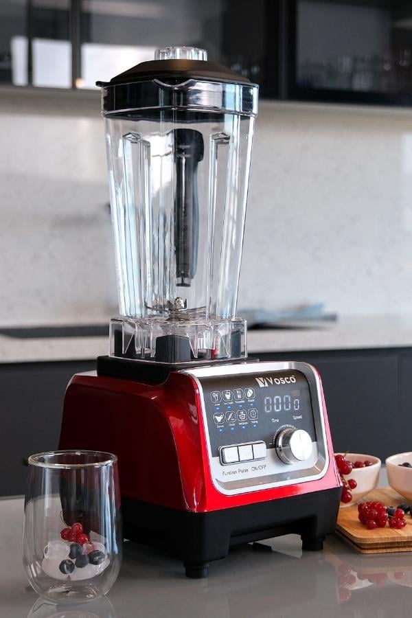 Vosco Bar Blender Pro Dijital 2 Lt Buz Kırıcılı 2200W Kırmızı Stok Kodu (VHS-206CK)