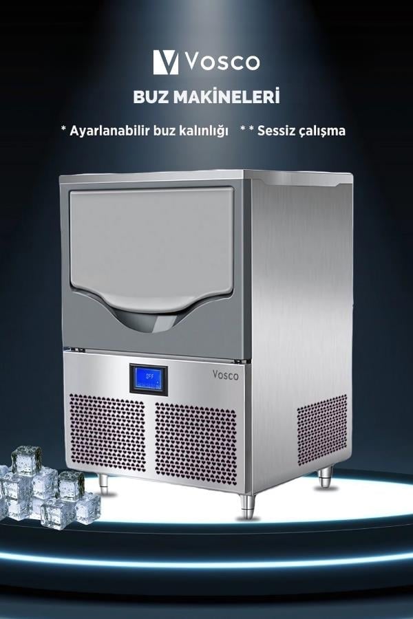 Vosco Buz Makinesi 25 Kg/Gün Küp Stok Kodu (VSC-25C)