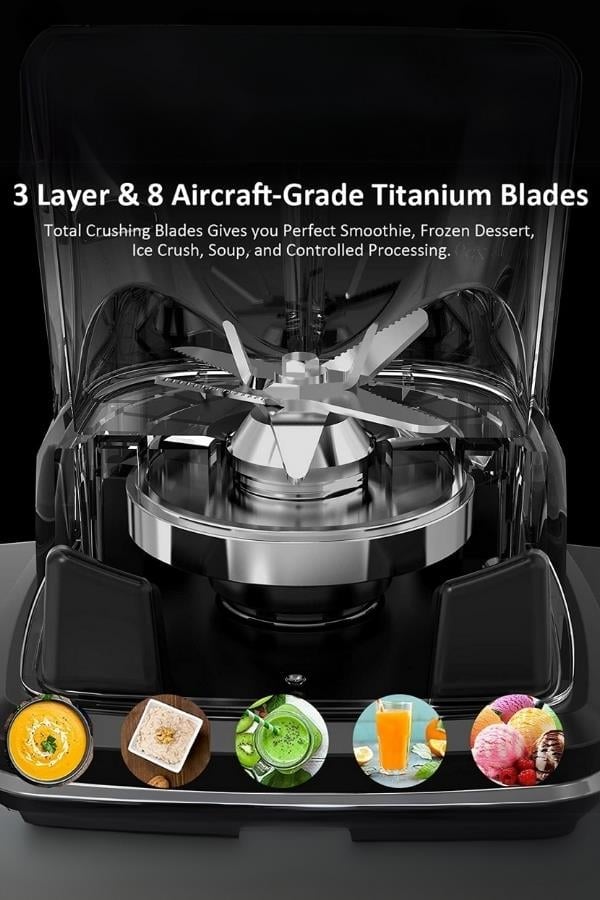 Vosco Dijital Bar Blender Pro XL 4L (8 Bıçak) Gri Stok Kodu (VHS-360CG)