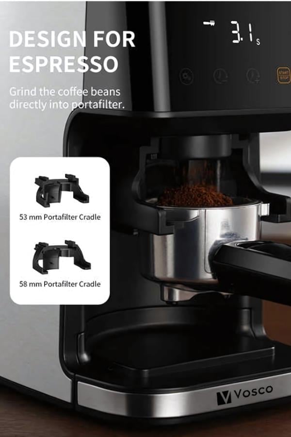 Vosco Dijital Espresso Kahve Değirmeni Stok Kodu (VBD-CG018)