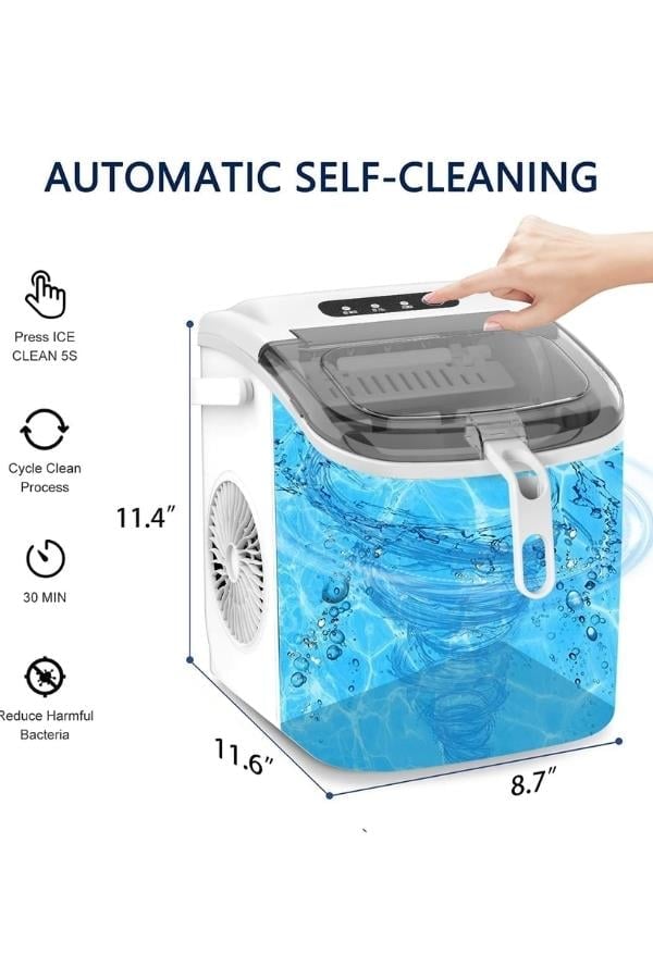 Vosco Eko Set Üstü Buz Makinesi 12 Kg Beyaz Stok Kodu (VHZB-12HB)