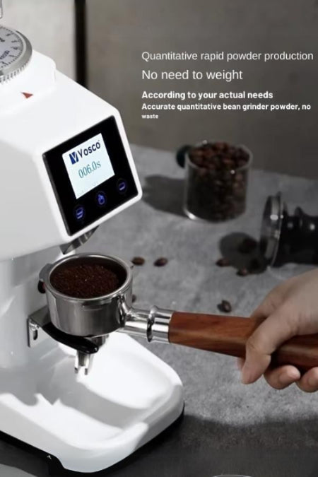 Vosco KD-P25 Dozaj Ayarlı Tam Otomatik Kahve Değirmeni Touch (Beyaz) Stok Kodu( VKD-P25B