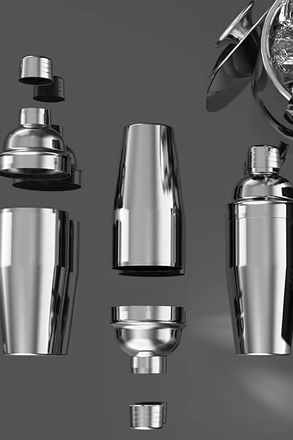 Vosco Kokteyl Shaker 750ml Paslanmaz Çelik Stok Kodu (VSC-1)