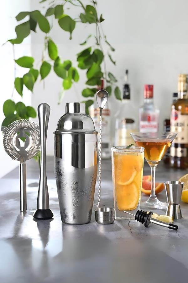 Vosco Kokteyl Shaker Seti 7 Parça Stok Kodu (VSC-7)