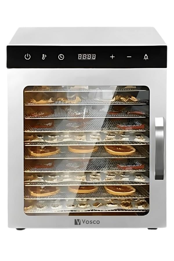 Vosco Meyve Kurutma Makinesi 10 Tepsili 800W Stok Kodu (VSS-10H)