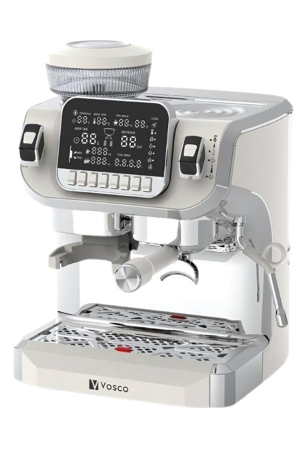 Vosco Tek Kazanlı Öğütücü ve Espresso 2 Lt (Bej) Stok Kodu (VST-520ECB)