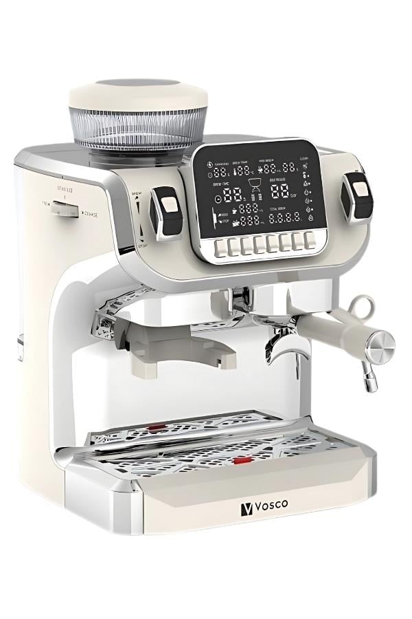 Vosco Tek Kazanlı Öğütücü ve Espresso 2 Lt (Bej) Stok Kodu (VST-520ECB)