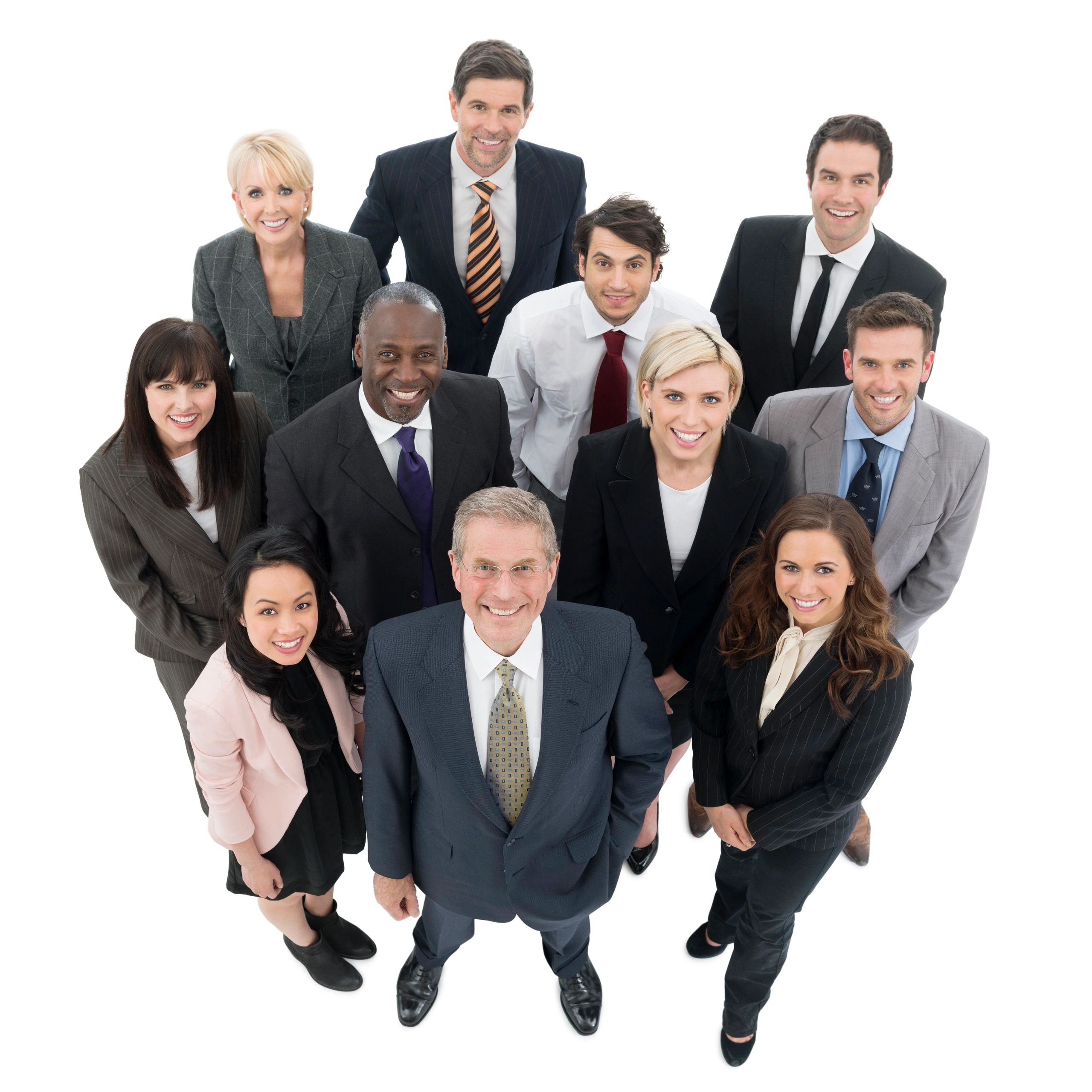 Confident Business People Smiling