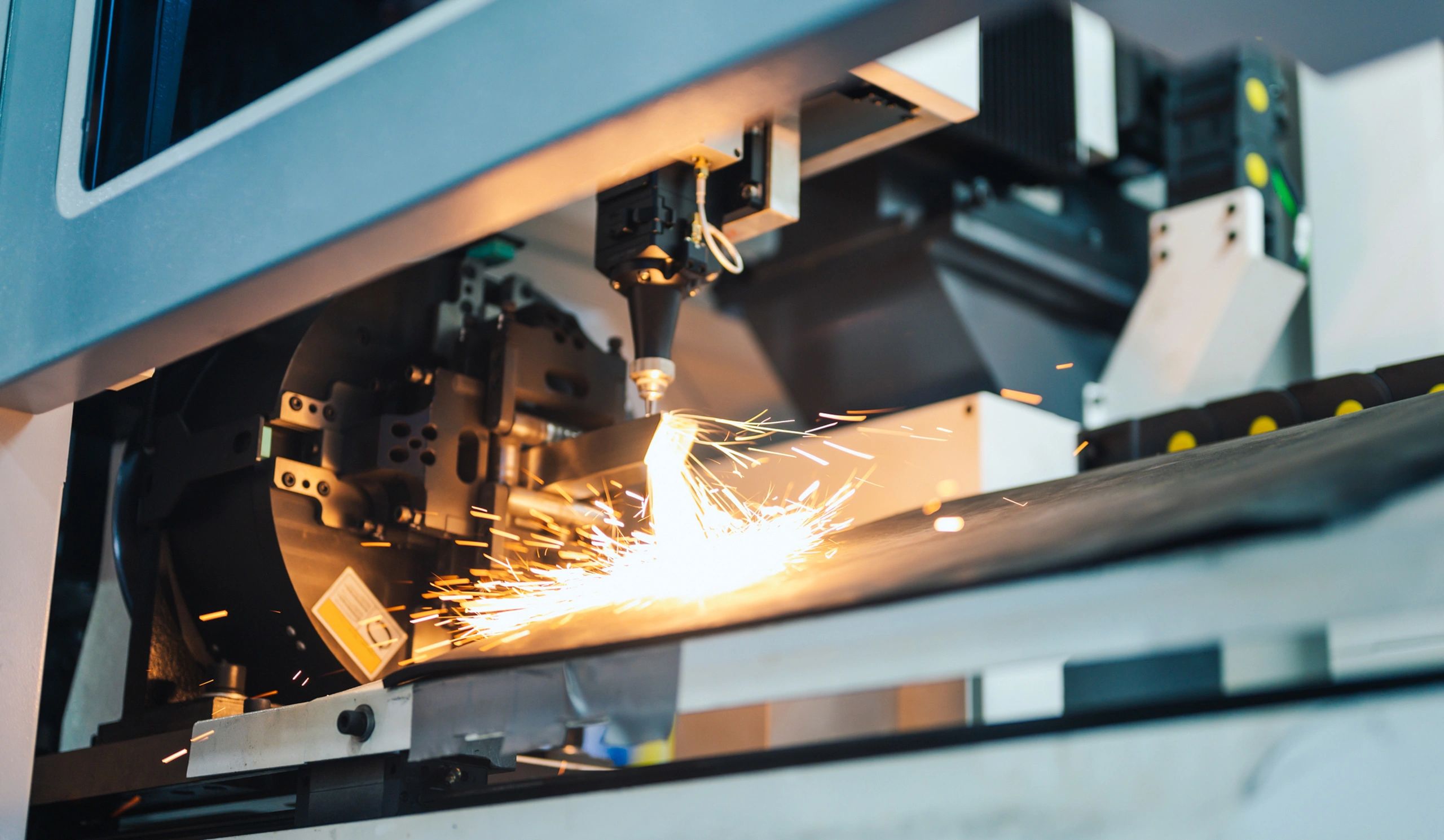 Advanced industrial production environment representing technical capability