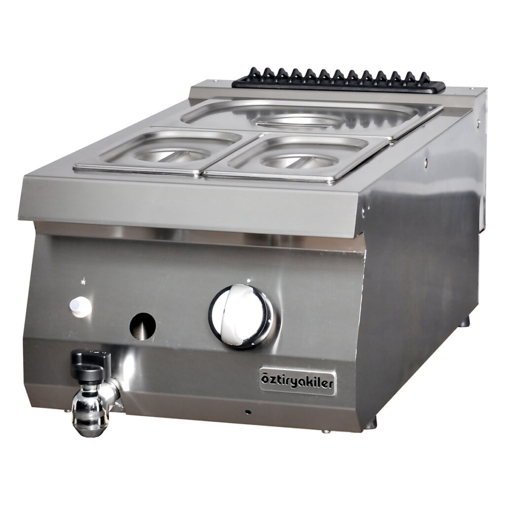 700 Seri Set Üstü Bain Marie Gazlı 40×70×30-GN Kaplar Hariç