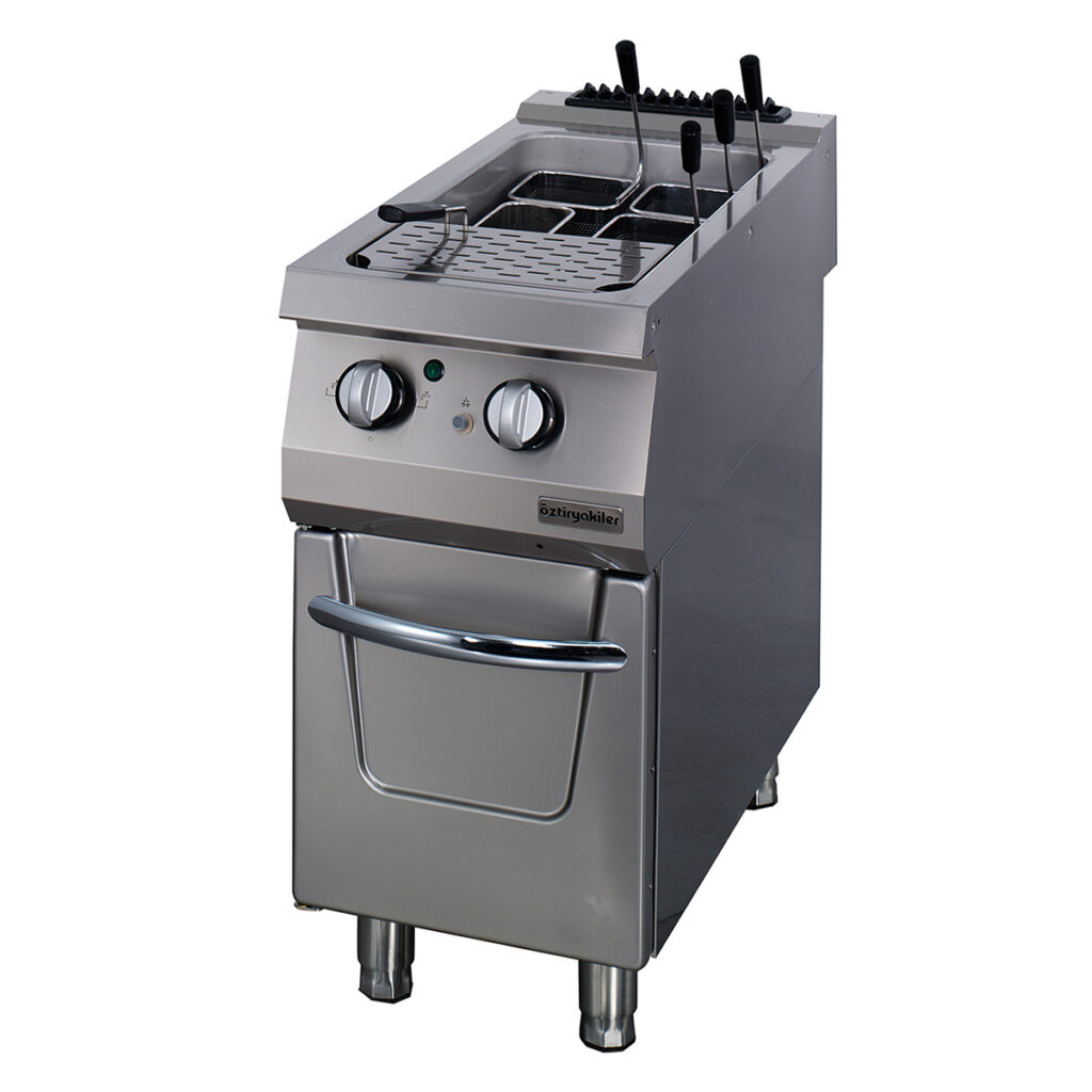 900 Seri Makarna Fritozu Dolaplı Gazlı 40×90×85