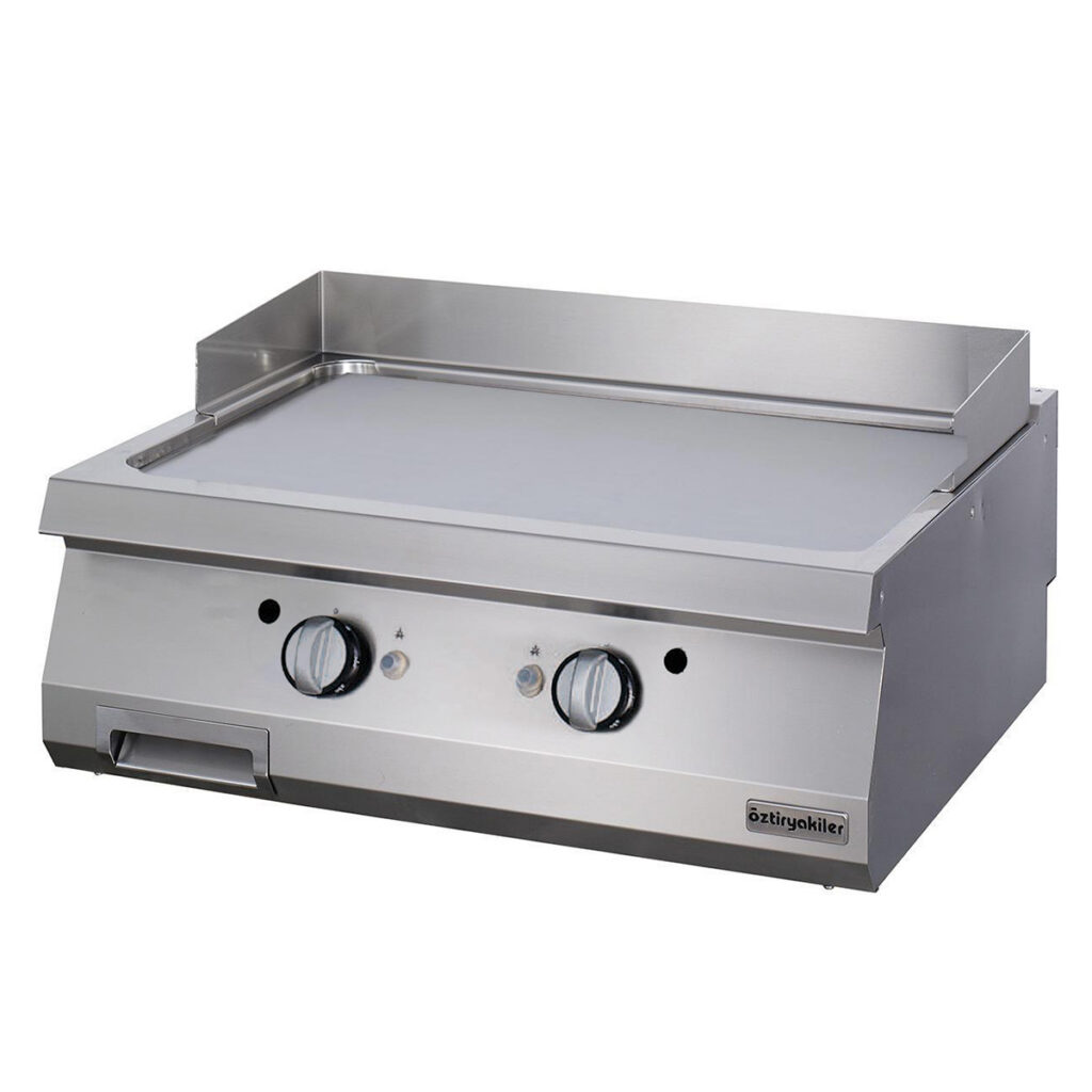 700 Seri Set Üstü Grill Plate Düz Gazlı 80×70×30