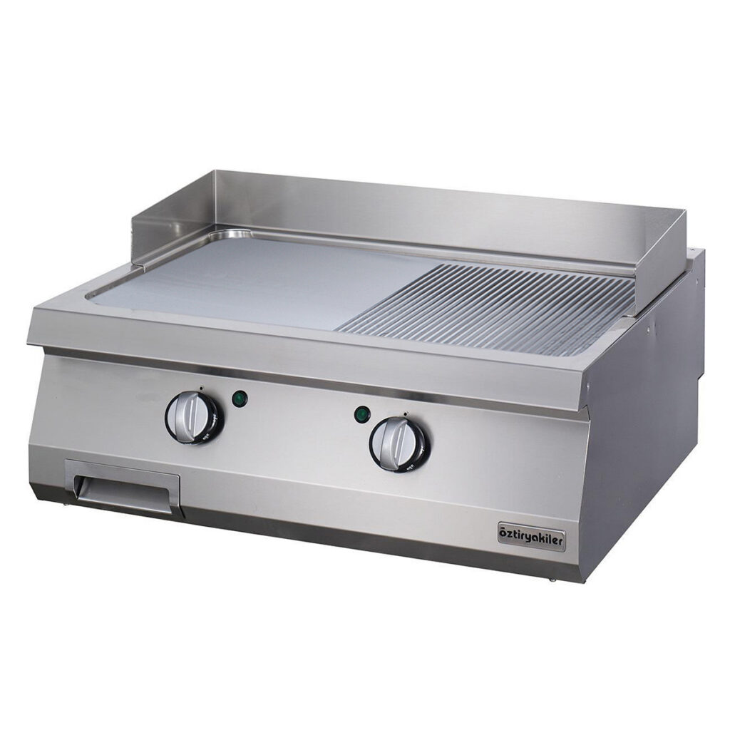 900 Seri Set Ustu Grill Plate Y.oluklu Elektrikli 80×90×30