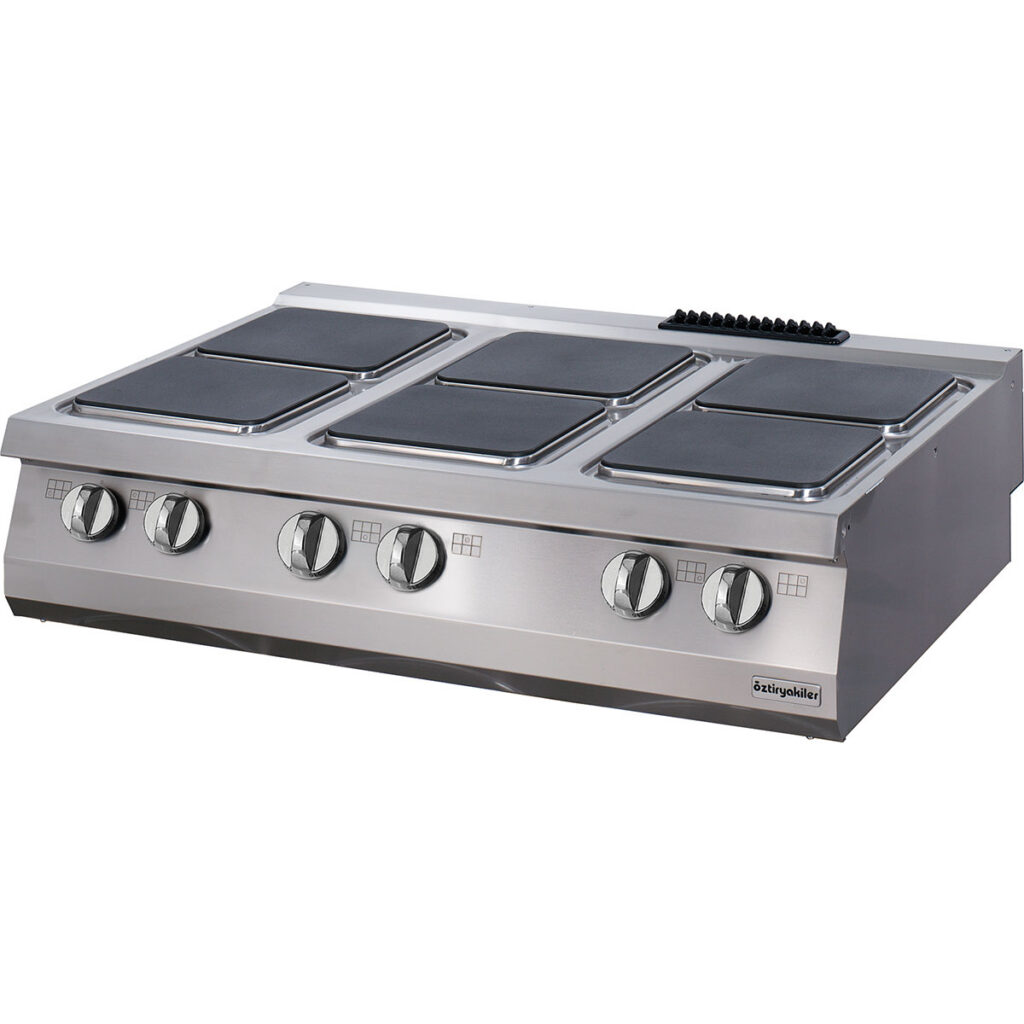 900 Seri Set Ustu Altılı Ocak Elektrikli 120×90×30