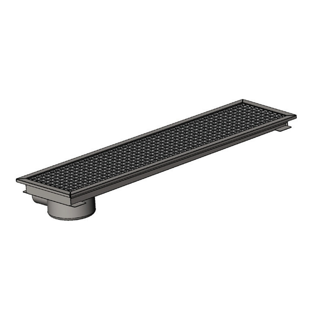 YER IZGARASI TAVALI KENARDAN SIFONLU -SOLDAN CIKISLI Q50 PVC 290*290