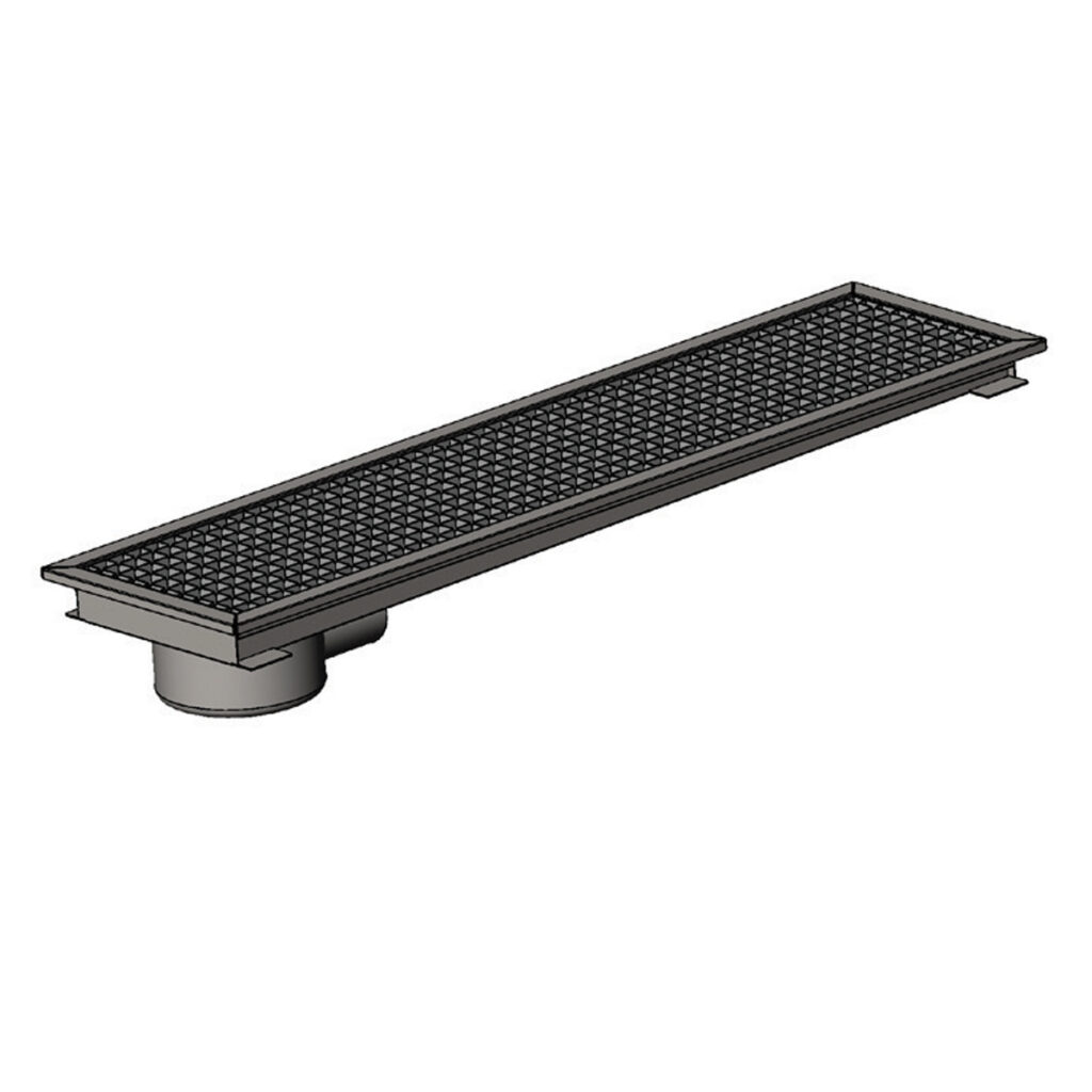 YER IZGARASI TAVALI KENARDAN SIFONLU -ARKADAN CIKISLI Q100 PVC 1620*290