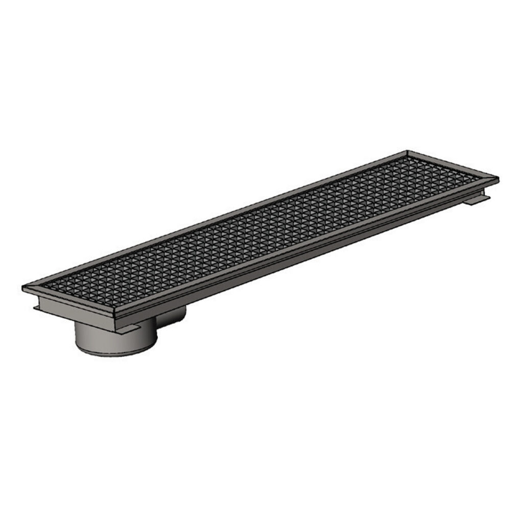 YER IZGARASI TAVALI KENARDAN SIFONLU -ARKADAN CIKISLI Q70 PVC 2060*290